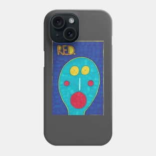 Man with Red Mouth Phone Case