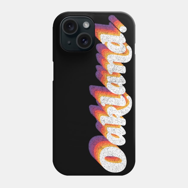 Oakland // Retro Typography Design Phone Case by DankFutura