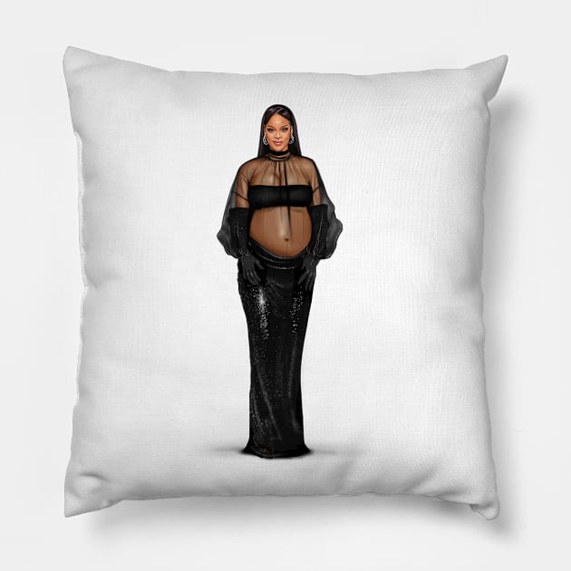 Rihanna Pillow by PrintPrayLove