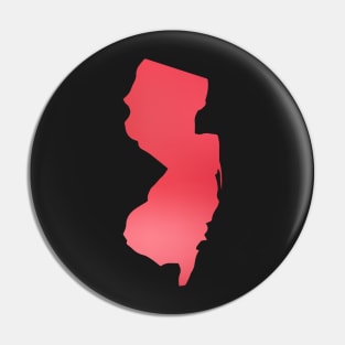 New Jersey state red Pin