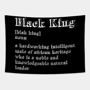 'Definition of Black King' Awesome Melanin Gift Tapestry