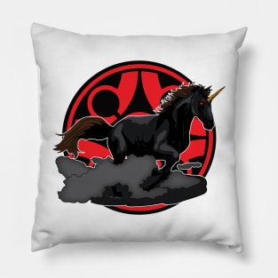 Black Unicorn Pillow