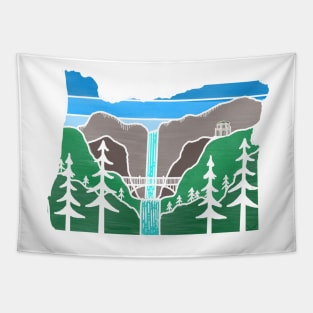 Columbia Gorge Color Block Tapestry