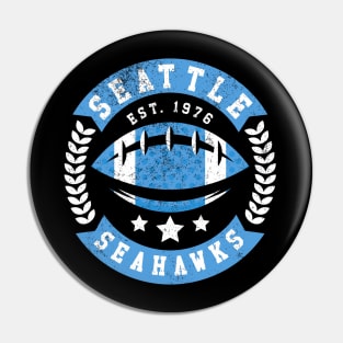 Seattle City Football Seattle Seahawks Football Fan Pin