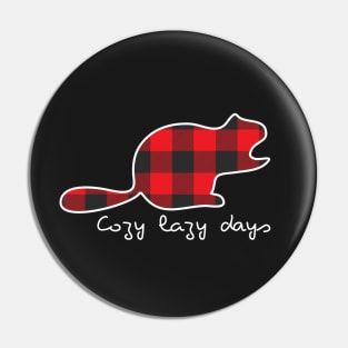 Cozy Lazy Days Beaver Pin