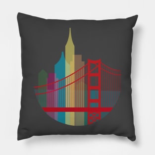 golden state of mind Pillow