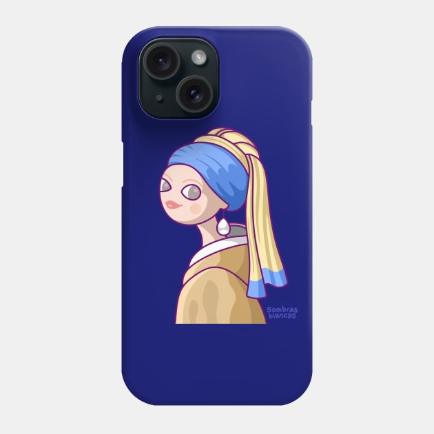 Girl with a Pearl Earring Phone Case by sombrasblancas