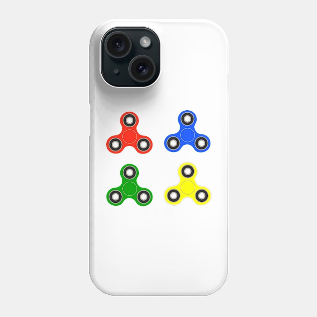 fidget spinner stickers (colored) Phone Case by B0red