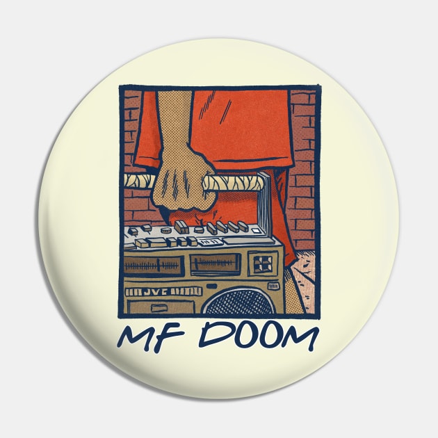 MF DOOM / Retro Fan Art Design Pin by DankFutura