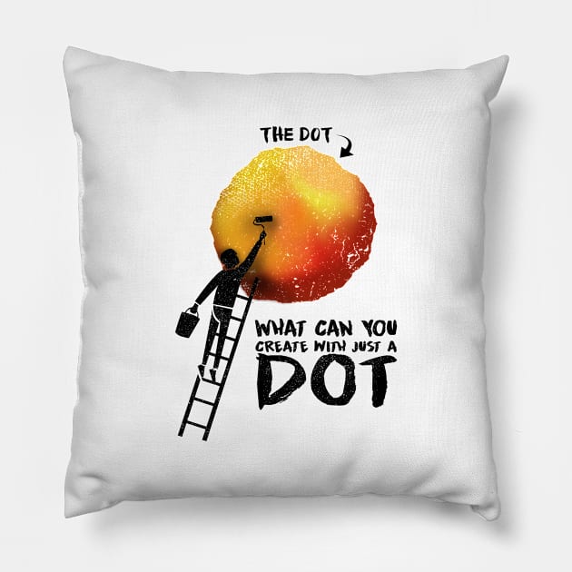 'What Can You Create' Cool International Dot Day Gift Pillow by ourwackyhome