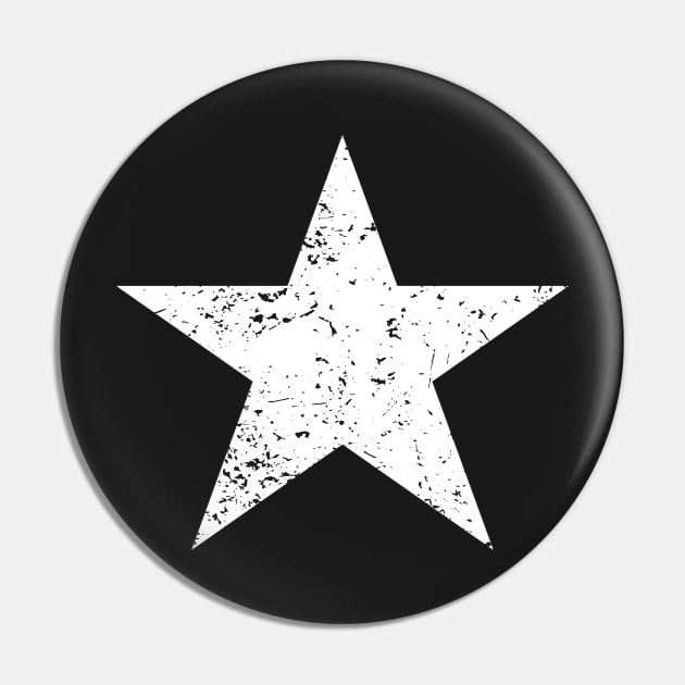 White Star Emoji Pin by SeattleDesignCompany