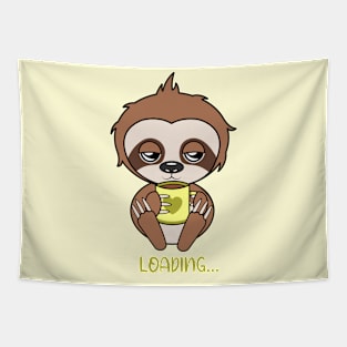 Loading, cute sloth Tapestry