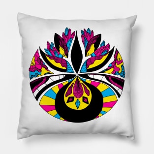 CMYK Abstract Motif Pillow