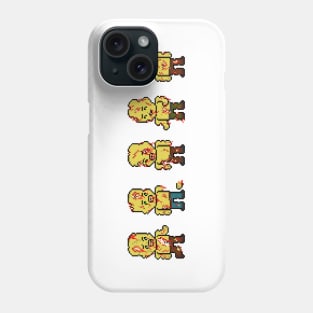 Pixel Zombie Lineup Phone Case