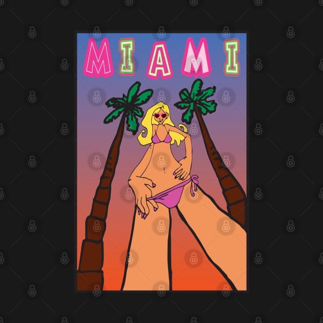 Miami, Bikini Girl by BokeeLee