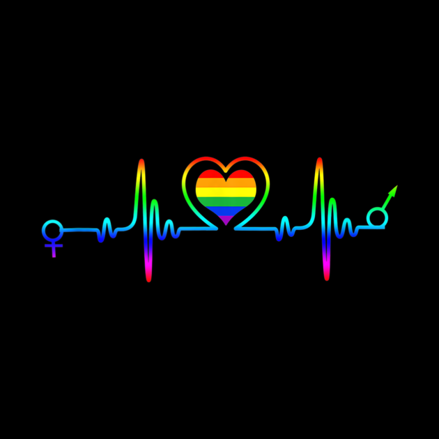 Lgbt heartbeat tshirt gay and lesbian pride  lgbt  pillow  teepublic Lgbt heartbeat tshirt gay and lesbian pride  lgbt  pillow  teepublic