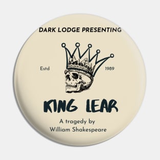 Dark Academia Shakespeare Pin