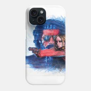 'Rush' film poster - Drawing in colour pencil Phone Case