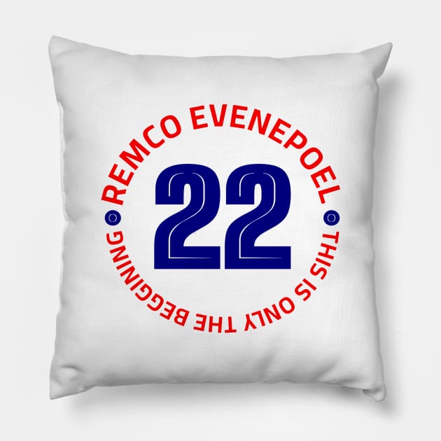 Evenepoel Champion - La Vuelta 2022 (The Beginning) Pillow by p3p3ncil