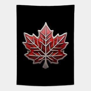 Red Canadian Maple Leaf Tapestry