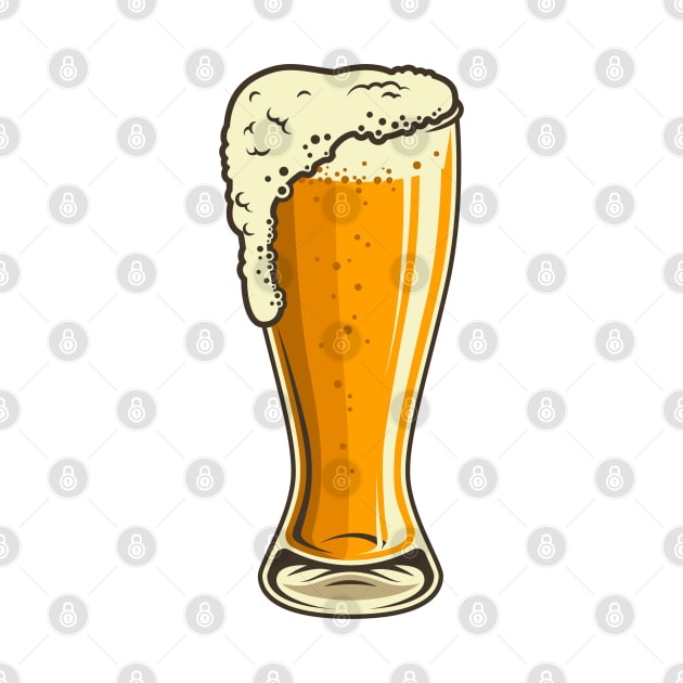 Beer Glass by ArtShare