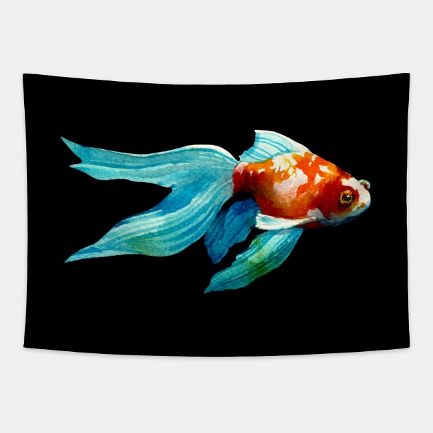 Summer Goldfish Glides On By Tapestry by JCPhillipps