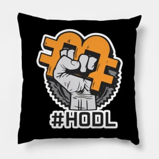 HODL: A Crypto Mantra for Long-Term Success Pillow