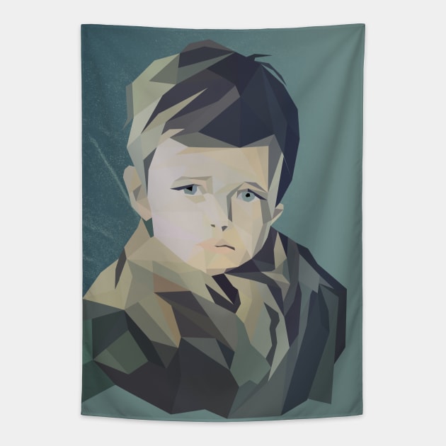 The Crying Boy Tapestry by tamir2503