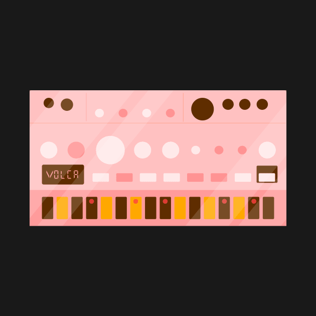 Peach Volca Bass Synthesizer by nostrobe