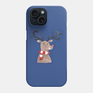 Rudolph watercolor Phone Case