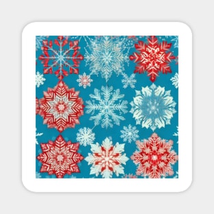 Colourful Ice Crystal Magnet