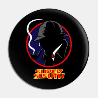 Sherlock Holmes Detective Mashup Retro Parody Pin