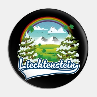 Liechtenstein travel logo Pin