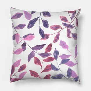 Purple leaves Pillow