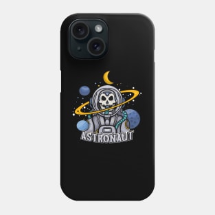 Astronaut skull Phone Case