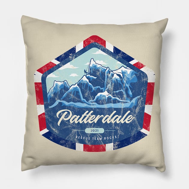 Patterdale Mountain Rescue- The Heroes of Lockdown Series Pillow by PosterpartyCo
