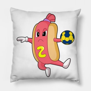 Hotdog Handball player Handball Pillow