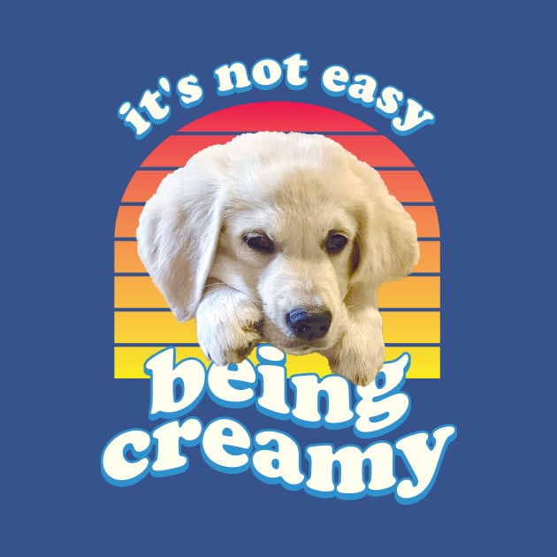 It's Not Easy Being Creamy - English Cream Golden Retriever by RogerTheCat