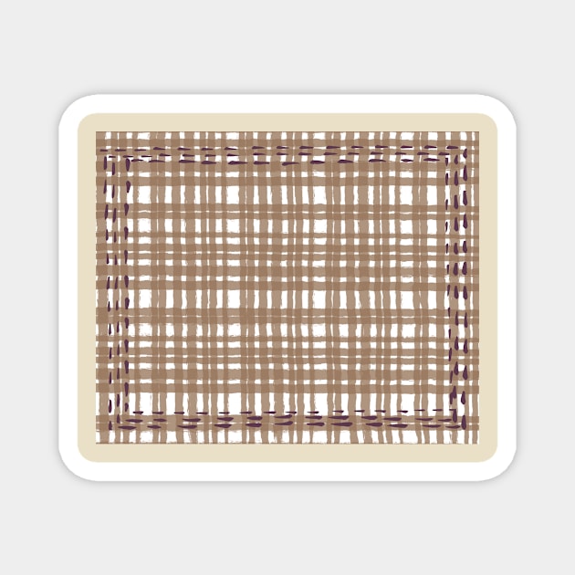 Square needlework Magnet by Almanzart