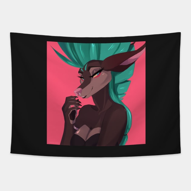 Jackal Furry Tapestry by Annaklava