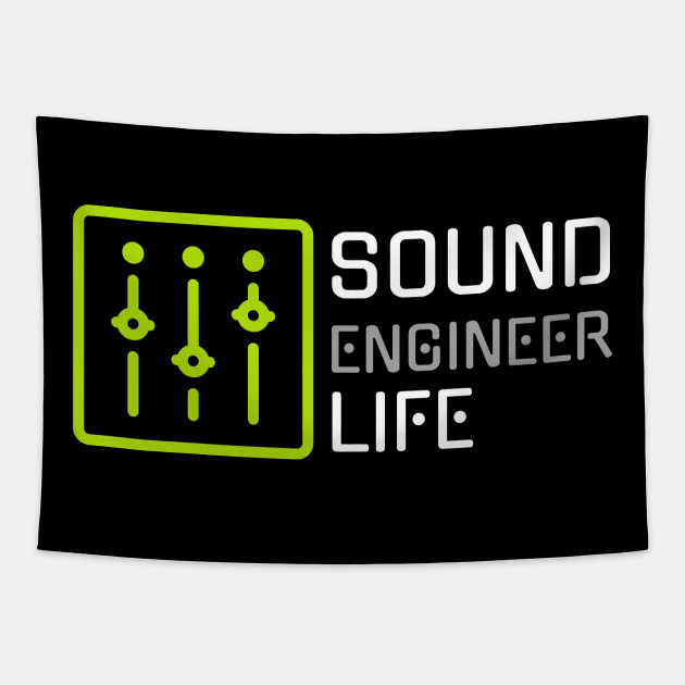 Sound Engineer Life Tapestry by Mix Master Repeat