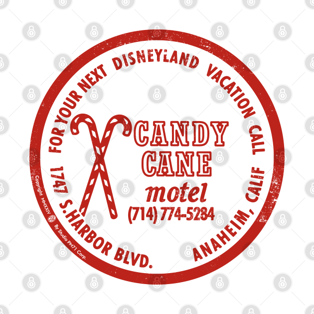Vintage Candy Cane Motel Anaheim California by StudioPM71