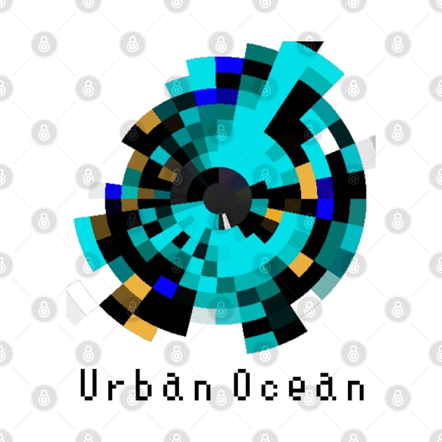 Mosaic Twist (Cyan) by urbanoceandesigns