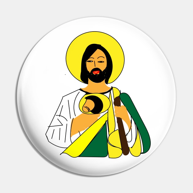 Saint Jude Thaddeus Pin by FlorenceFashionstyle