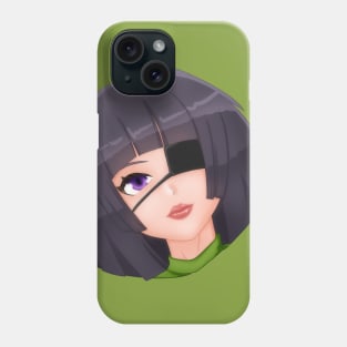 eye patch girl Phone Case