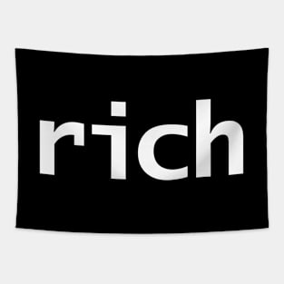 Rich Minimal White Text Typography Tapestry