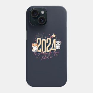 New Year 2024 Year of Cat Phone Case