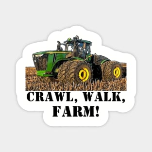 Cute Crawl Walk Farm Tractor Baby Farming Magnet