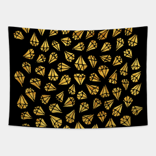 Gold Diamonds Tapestry