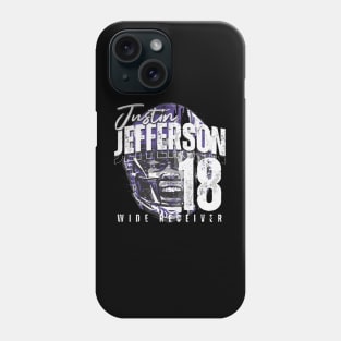 Justin Jefferson Minnesota Half Face Phone Case